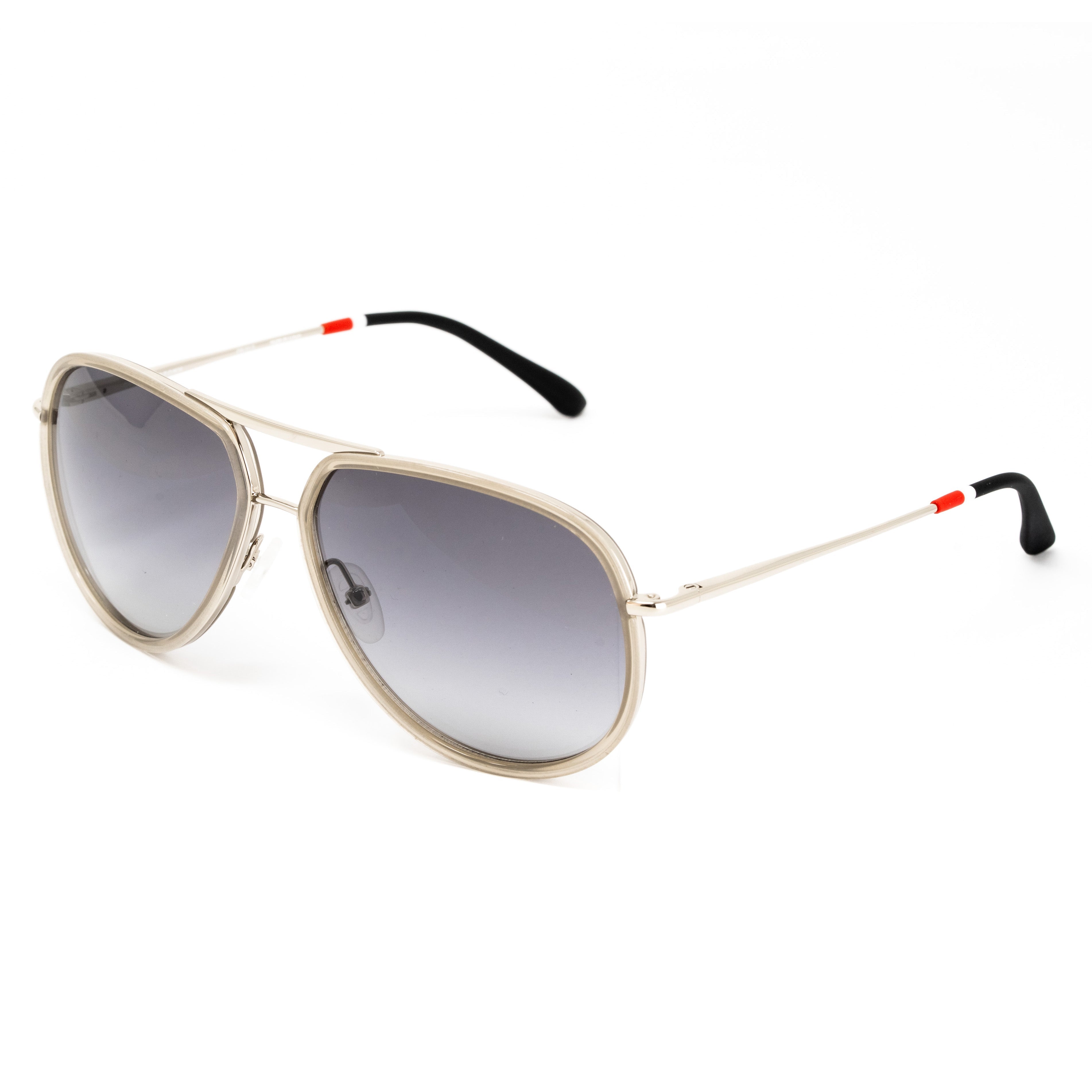 Orlebar Brown x Linda Farrow Grey Sunglasses