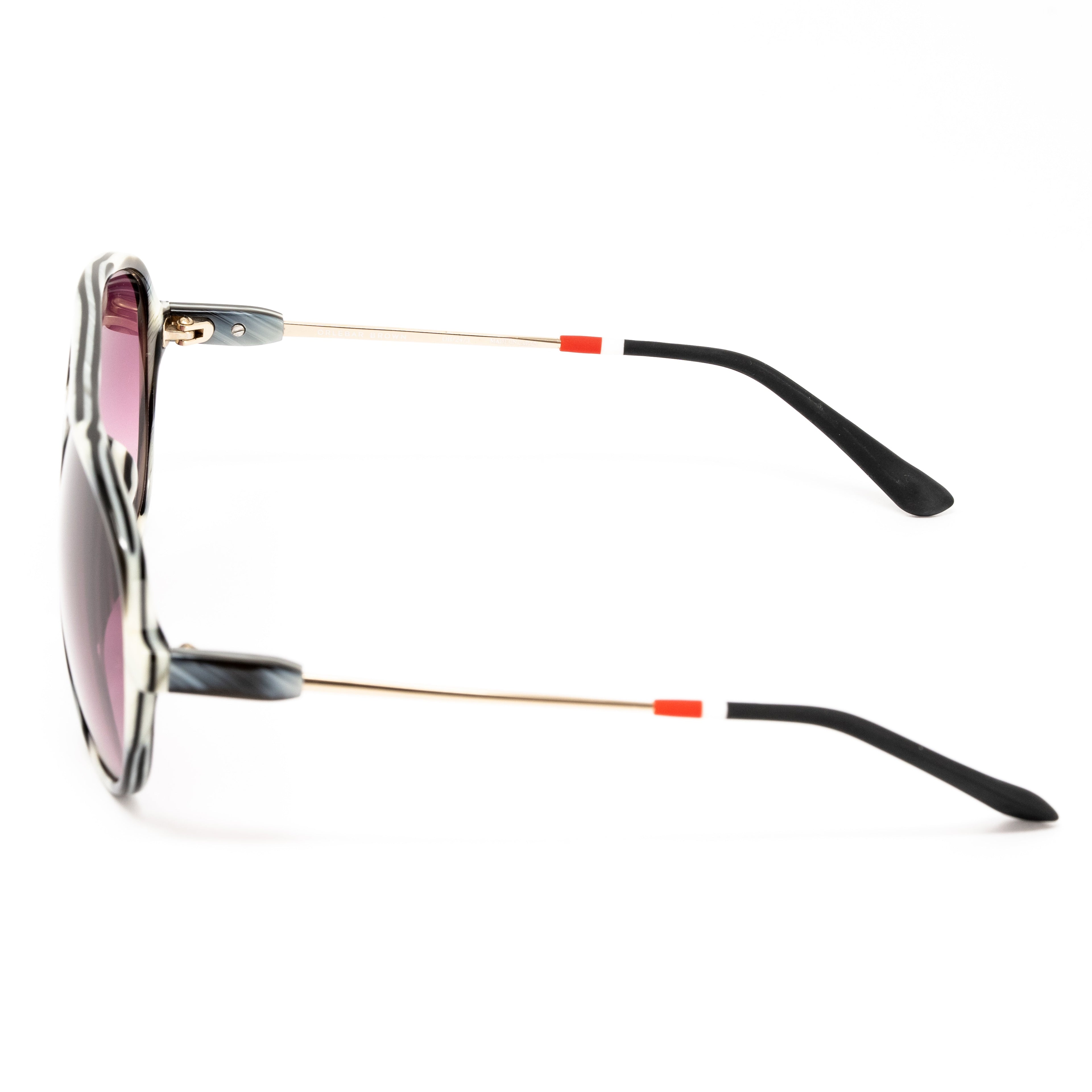 Orlebar Brown x Linda Farrow Pink Sunglasses