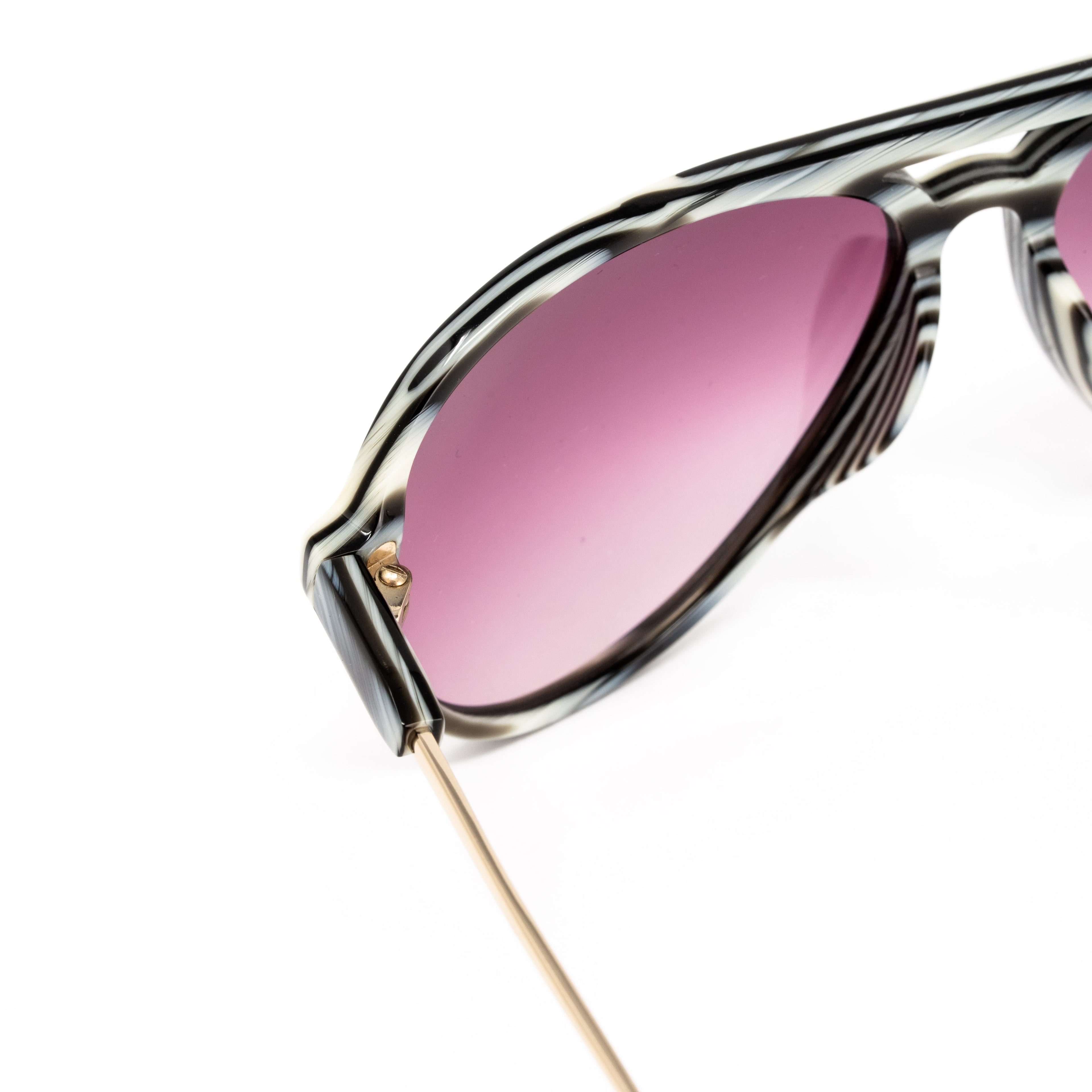 Orlebar Brown x Linda Farrow Pink Sunglasses