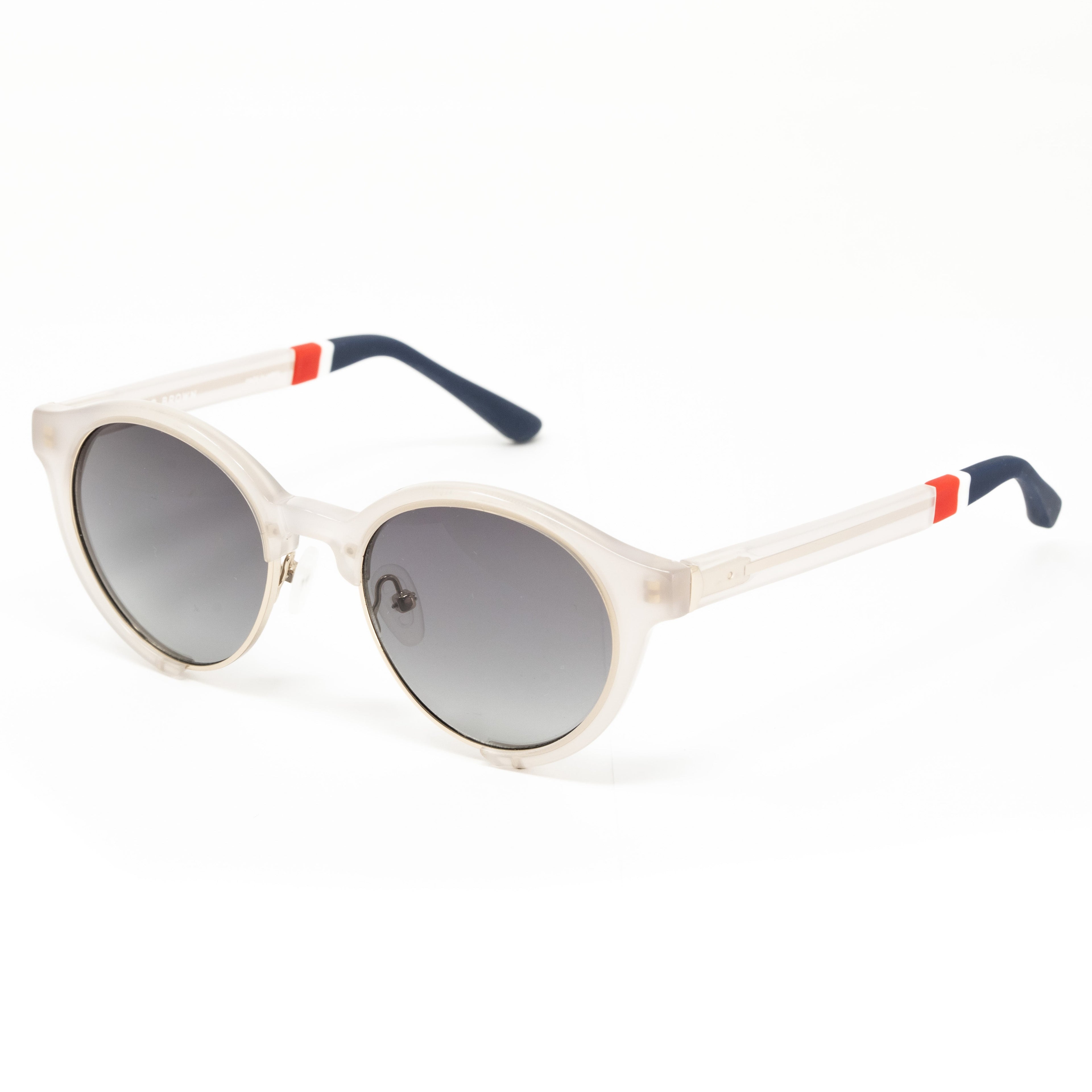 Orlebar Brown x Linda Farrow White Sunglasses