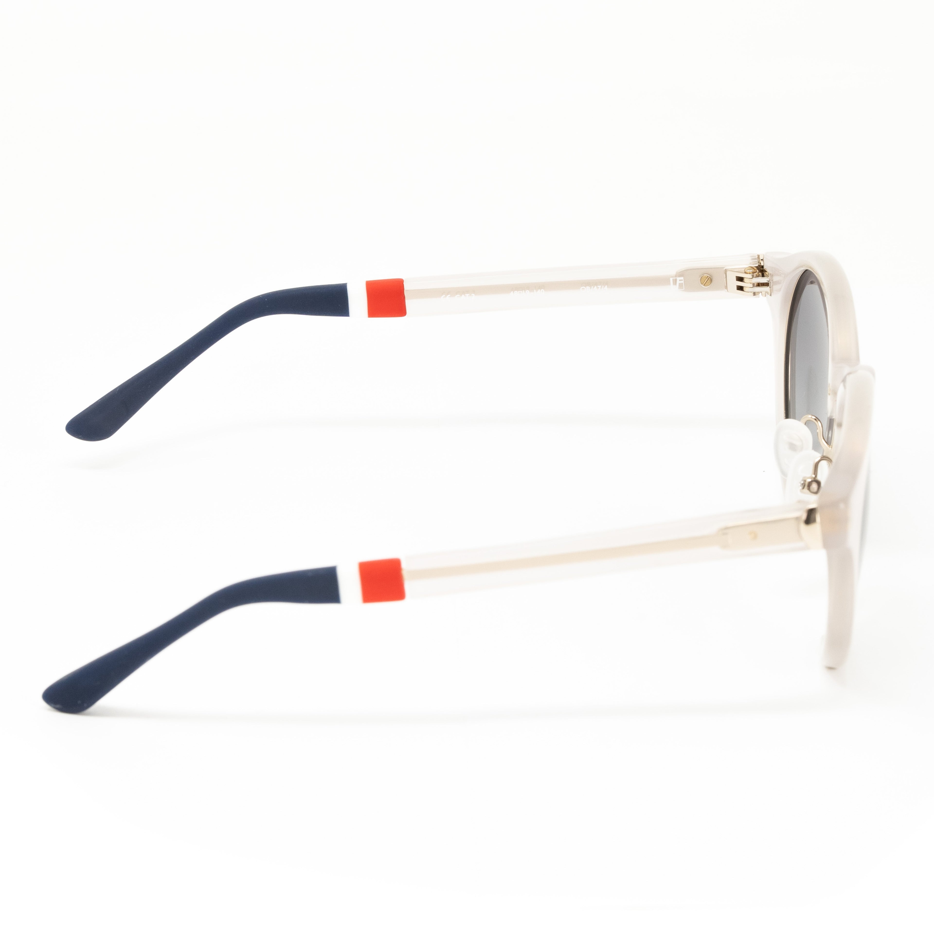 Orlebar Brown x Linda Farrow White Sunglasses