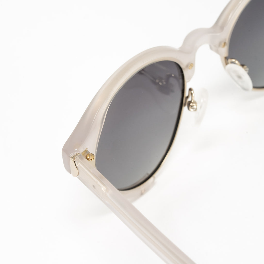 Orlebar Brown x Linda Farrow White Sunglasses