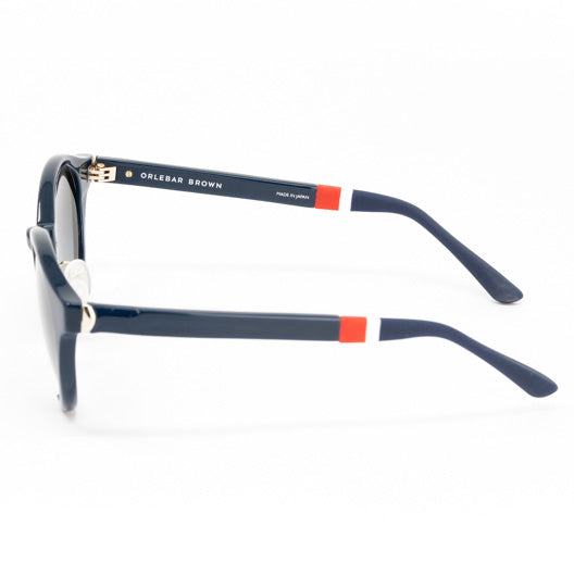 Orlebar Brown x Linda Farrow Navy Sunglasses