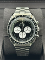 Omega Speedmaster Moon Professional Co-Axial Master Chronometer Chronograph  - 42 mm Steel Case - Reverse Panda Black Dial White Sub Dials - 310.30.42.50.01.004