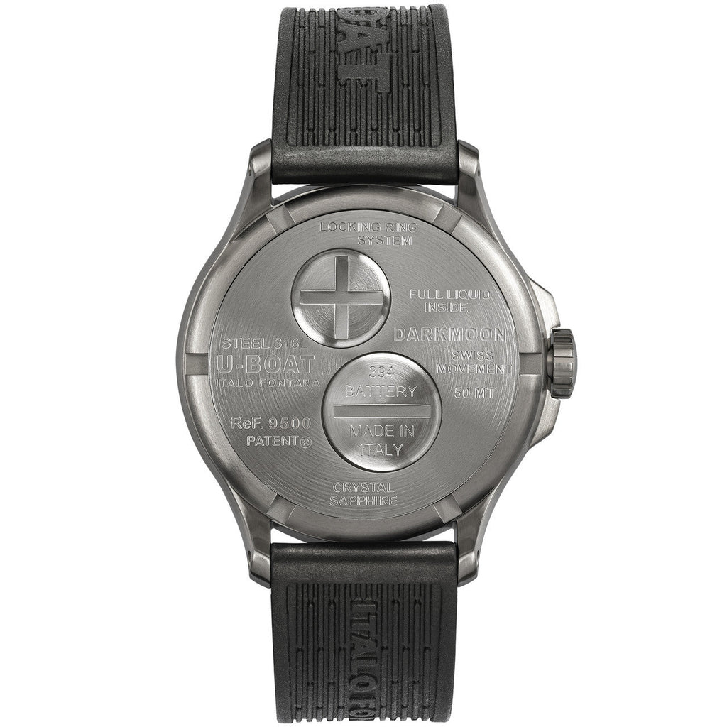 U-Boat Men's Watch Darkmoon 40 Red Soleil Steel