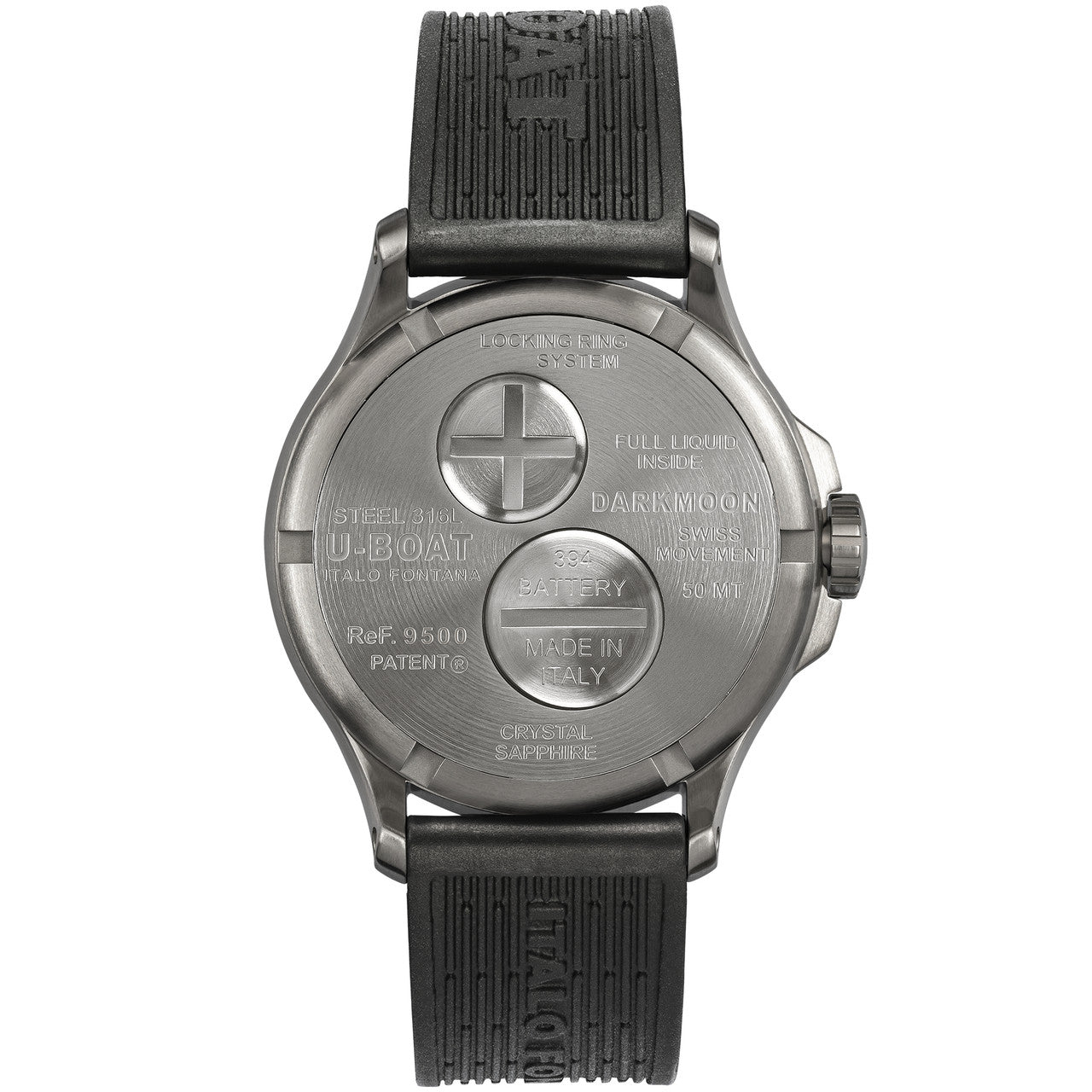 U-Boat Men's Watch Darkmoon 40 Red Soleil Steel