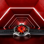 U-Boat Men's Watch Darkmoon 40 Red Soleil Steel