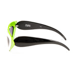 Prabal Gurung x Linda Farrow Cat Eye Pop Art Green White Polarised Sunglasses