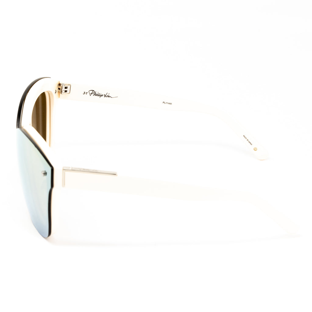 Phillip Lim x Linda Farrow White Sunglasses