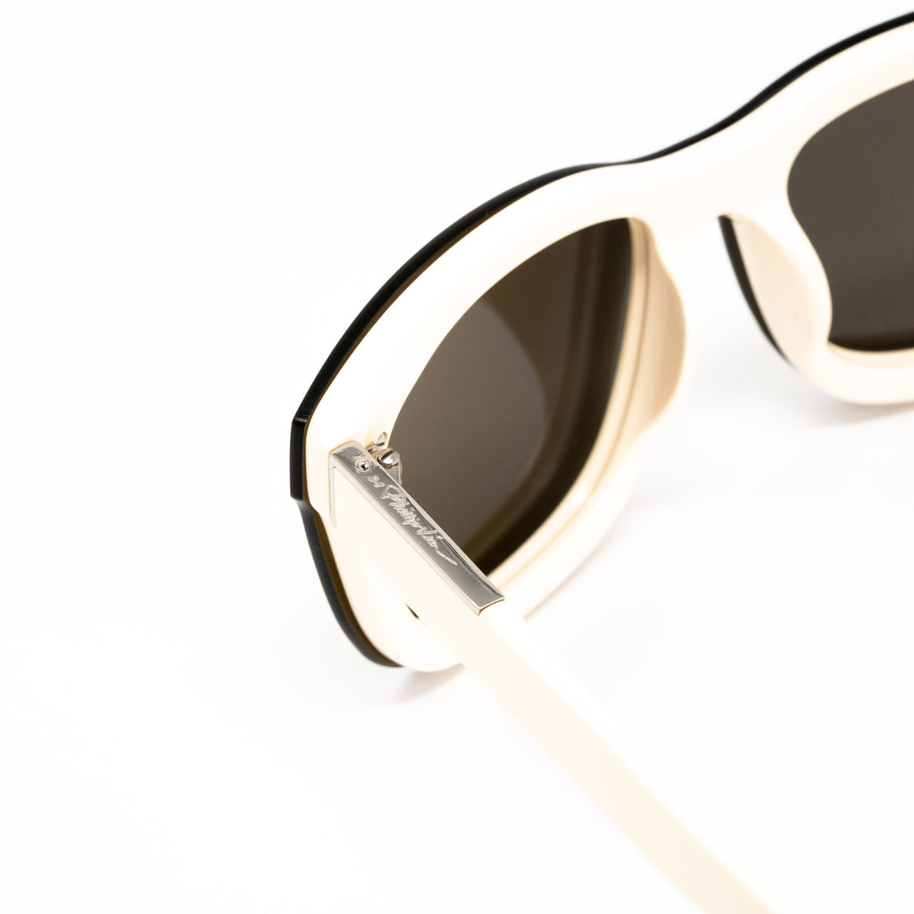 Phillip Lim x Linda Farrow White Sunglasses