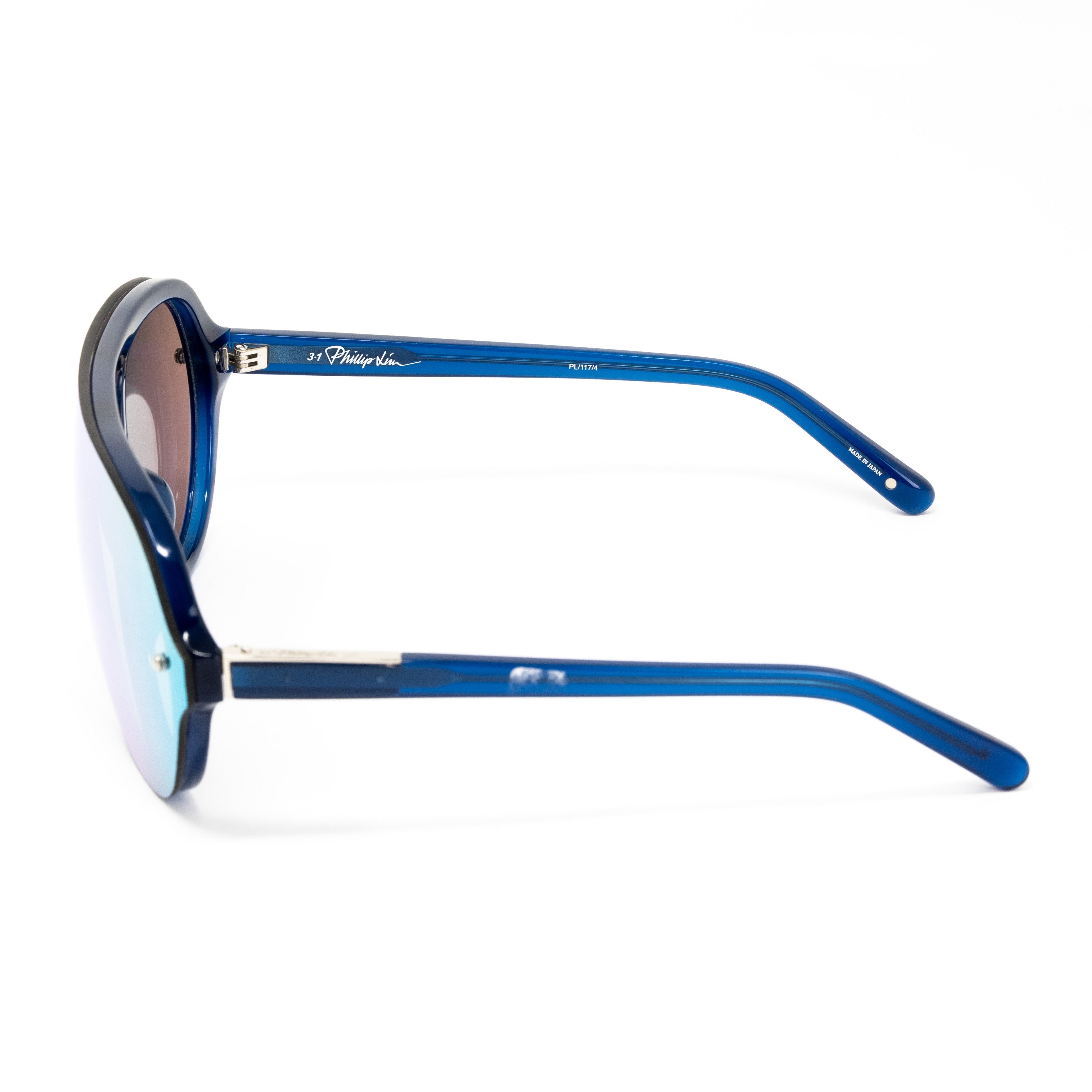 Phillip Lim x Linda Farrow Blue Sunglasses