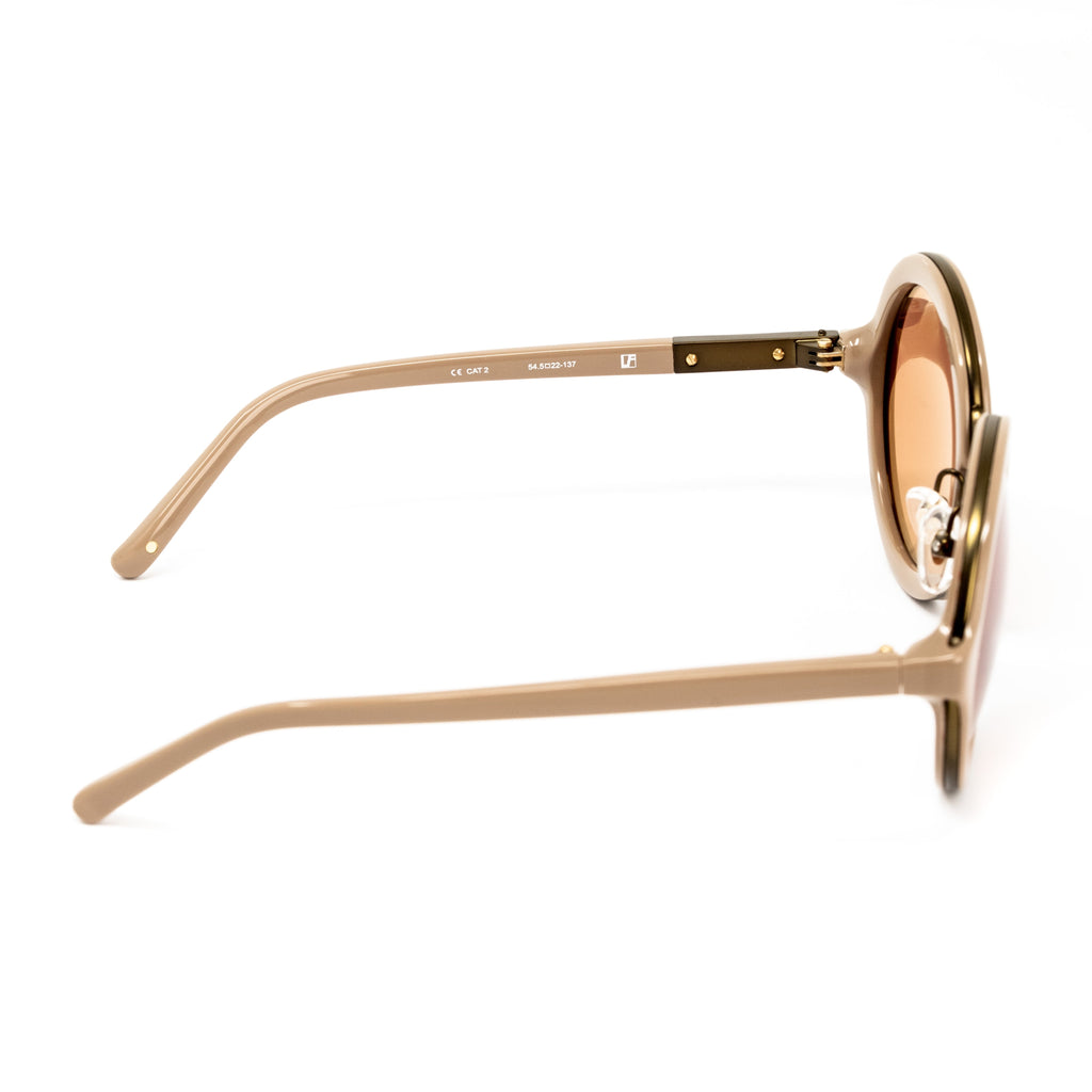 Phillip Lim x Linda Farrow Beige Sunglasses