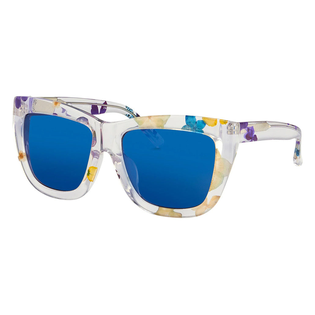 Phillip Lim x Linda Farrow Floral Blue Sunglasses