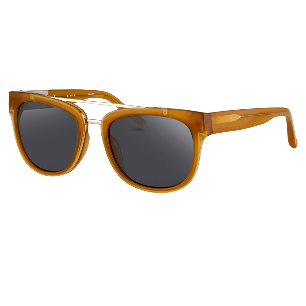 Phillip Lim X Linda Farrow Brown Grey Sunglasses