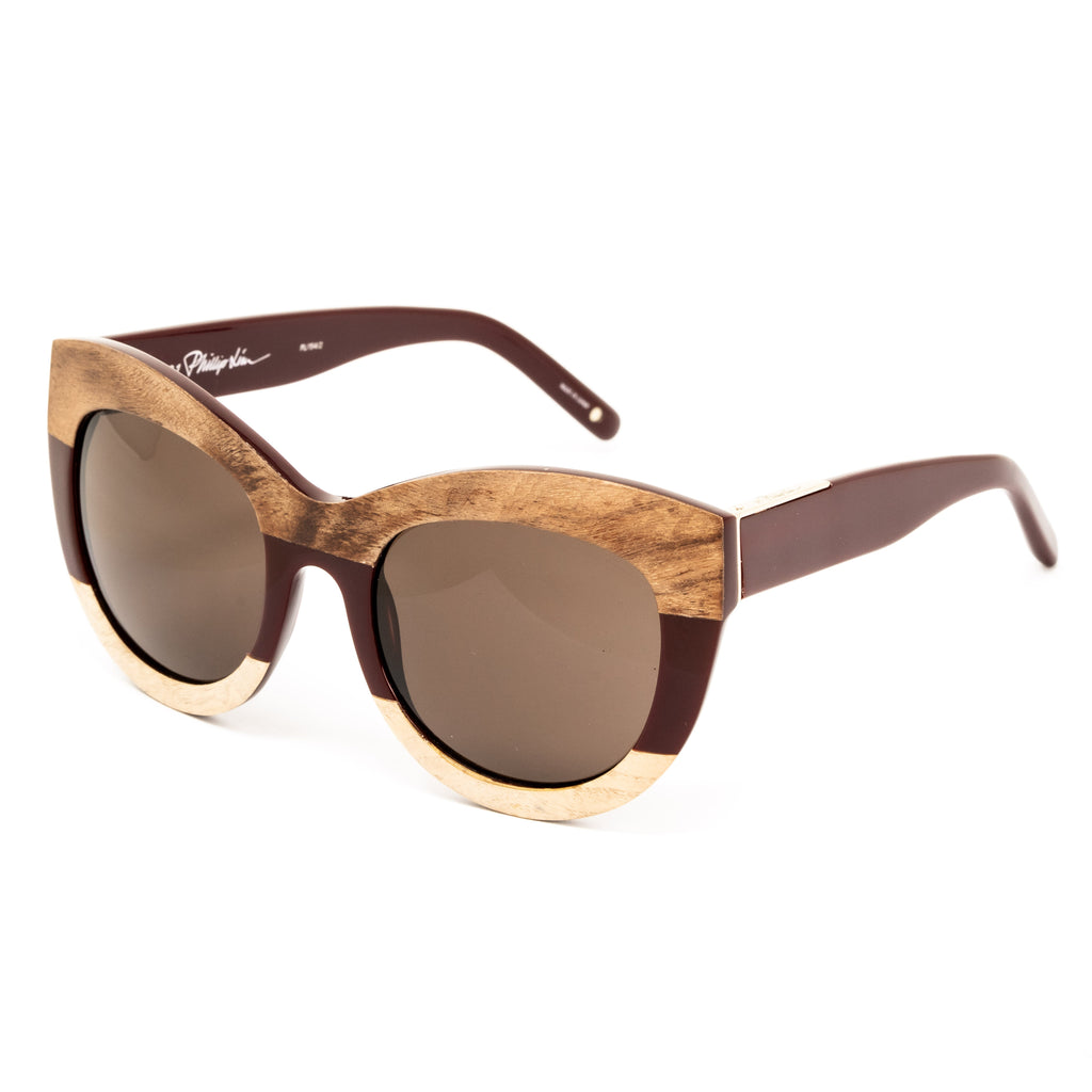 Phillip Lim x Linda Farrow Brown Sunglasses
