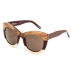 Phillip Lim x Linda Farrow Brown Sunglasses