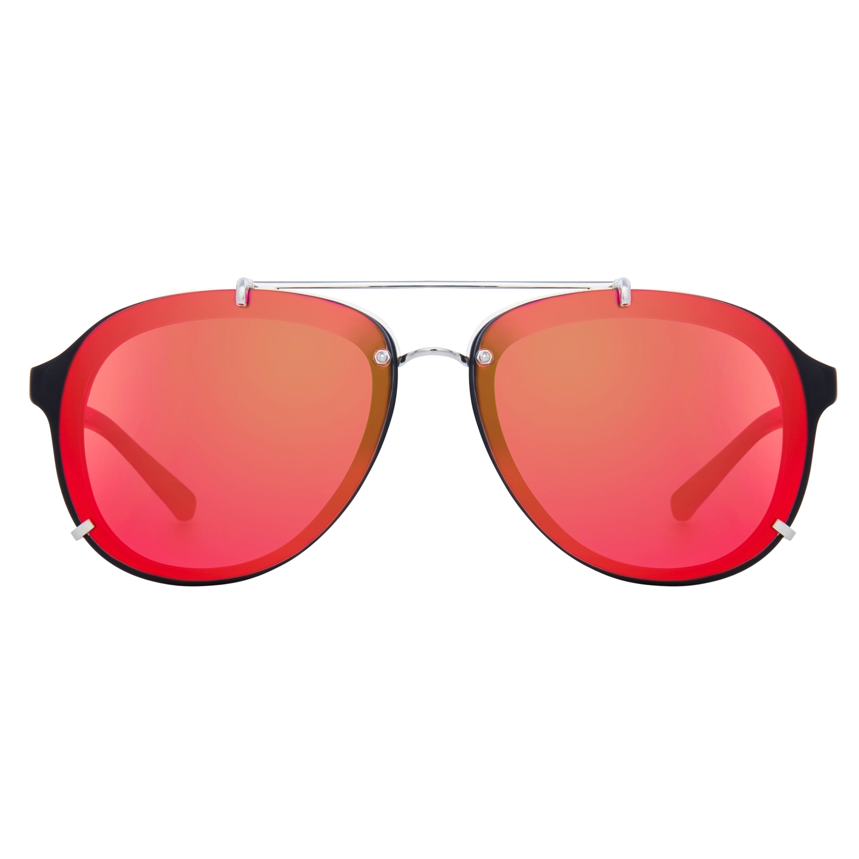 Phillip Lim x Linda Farrow Orange Mirror Sunglasses