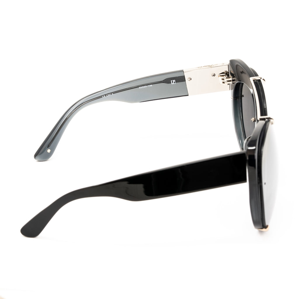 Phillip Lim x Linda Farrow Black Sunglasses