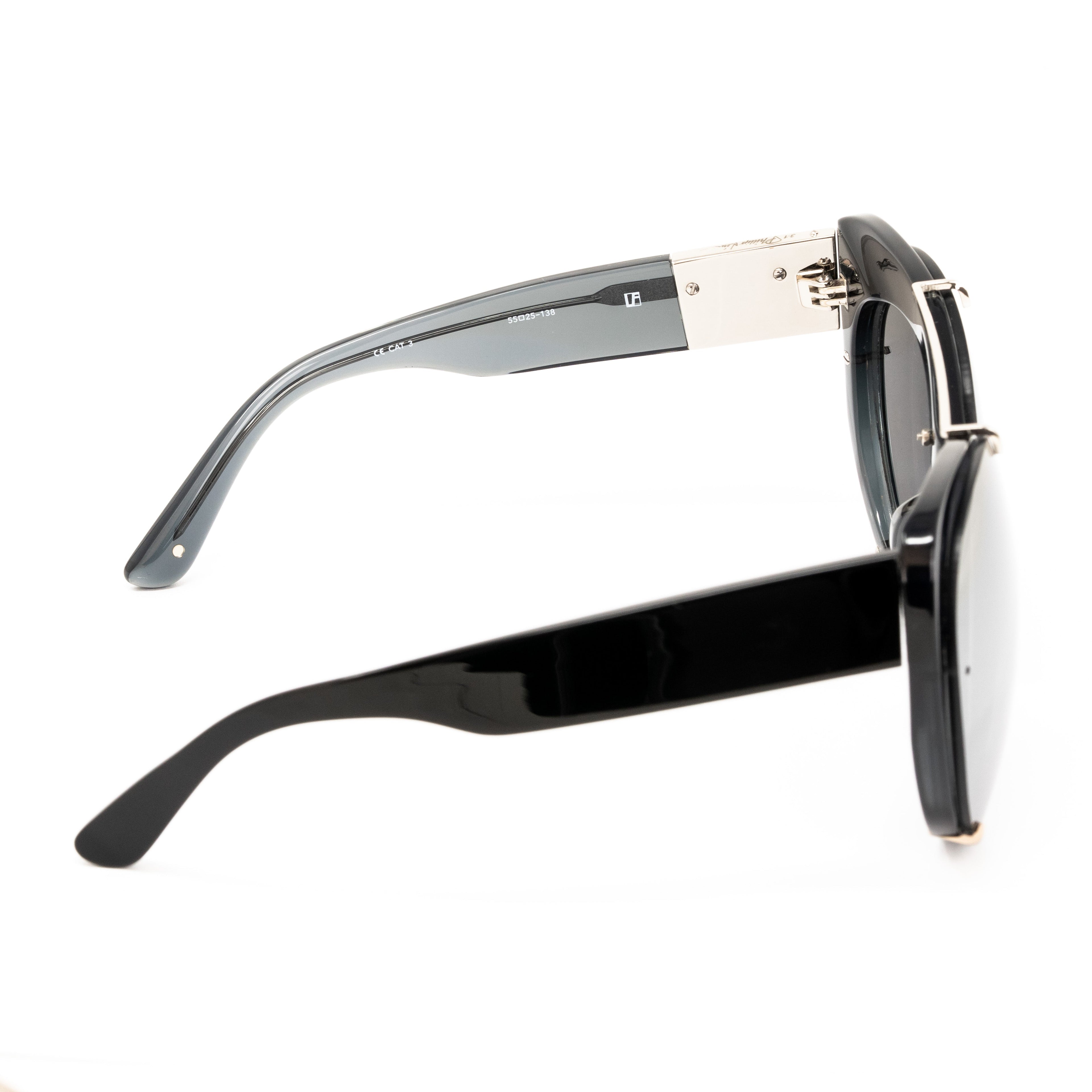Phillip Lim x Linda Farrow Black Sunglasses