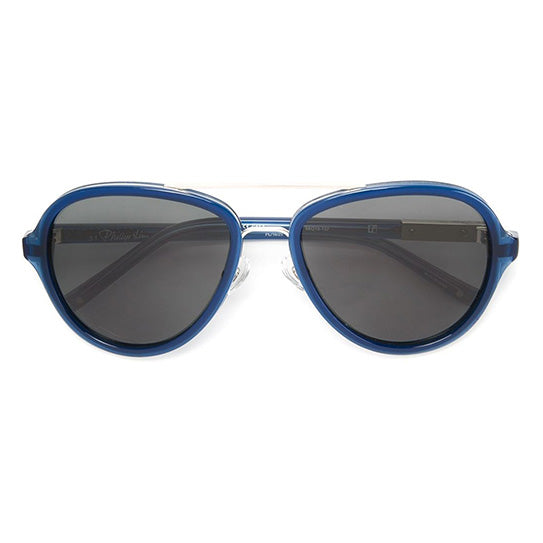 Phillip Lim x Linda Farrow Grey Blue Sunglasses