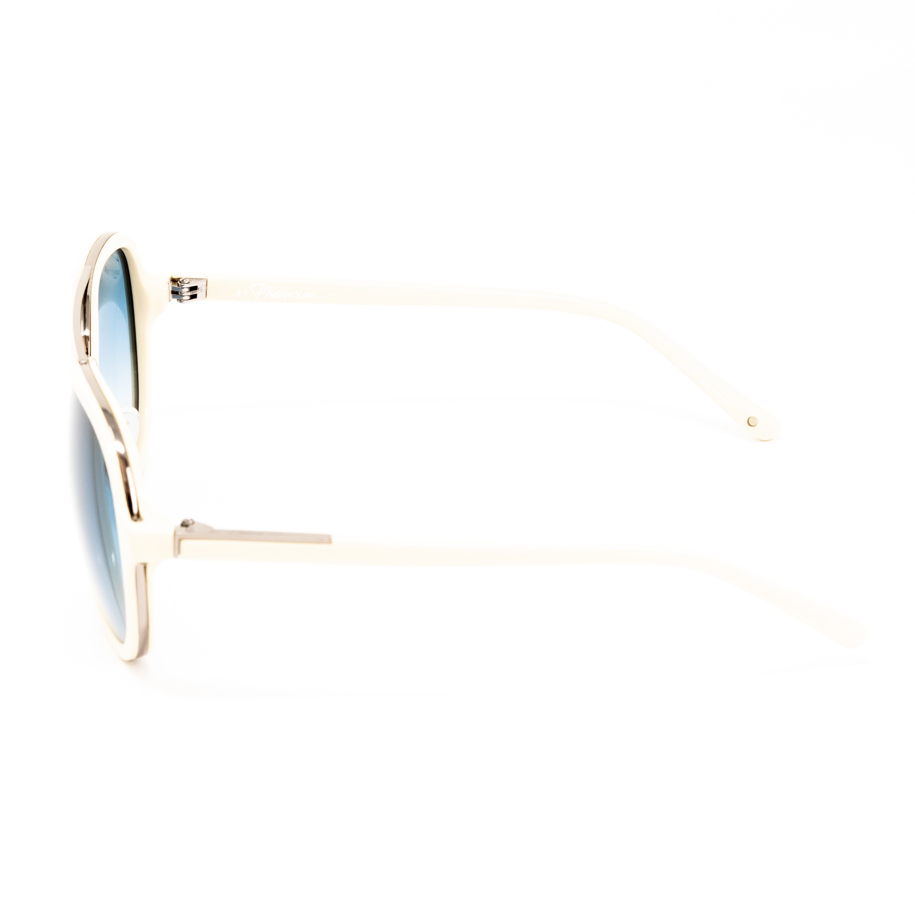 Phillip Lim x Linda Farrow White Sunglasses
