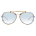 Phillip Lim x Linda Farrow White Blue Sunglasses