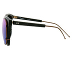 Phillip Lim x Linda Farrow Blue Mirror Sunglasses