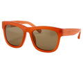 Phillip Lim x Linda Farrow Red Brown Sunglasses