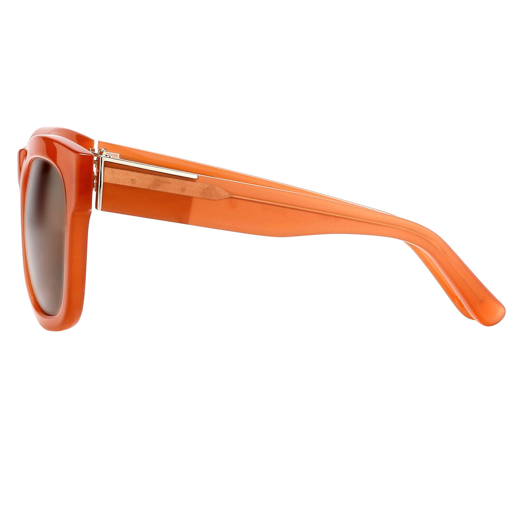 Phillip Lim x Linda Farrow Red Brown Sunglasses