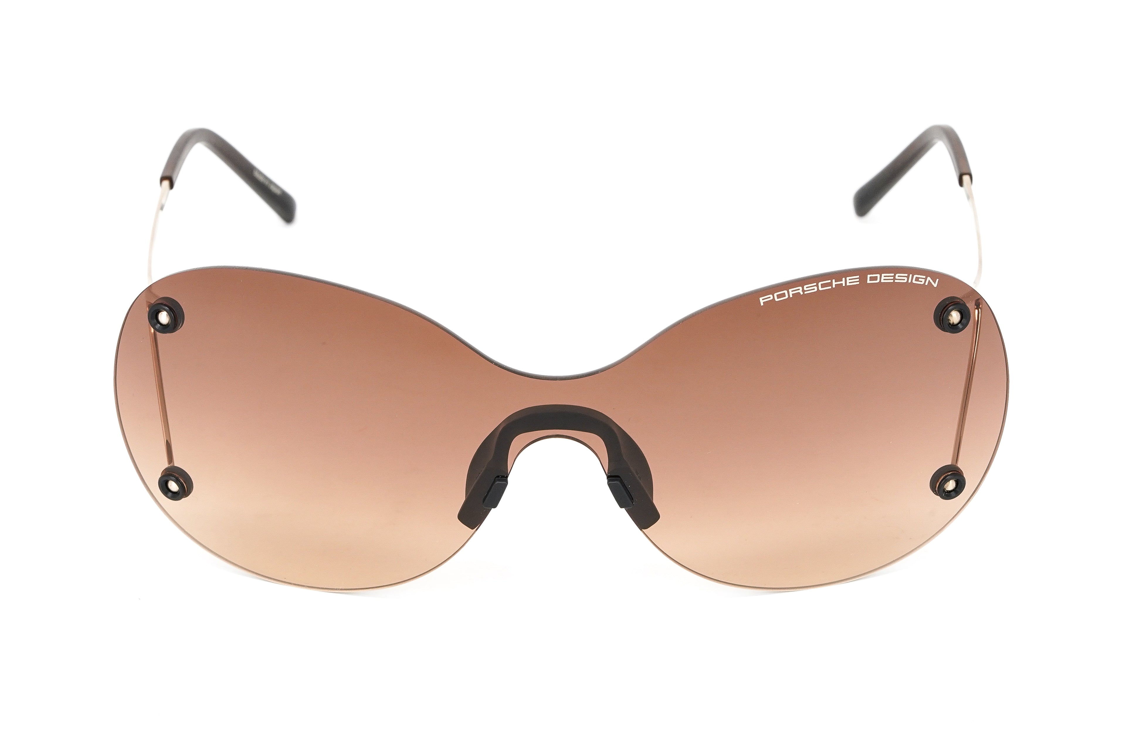 Porsche Design Ladies Butterfly Rimless Gradient Brown Titanium