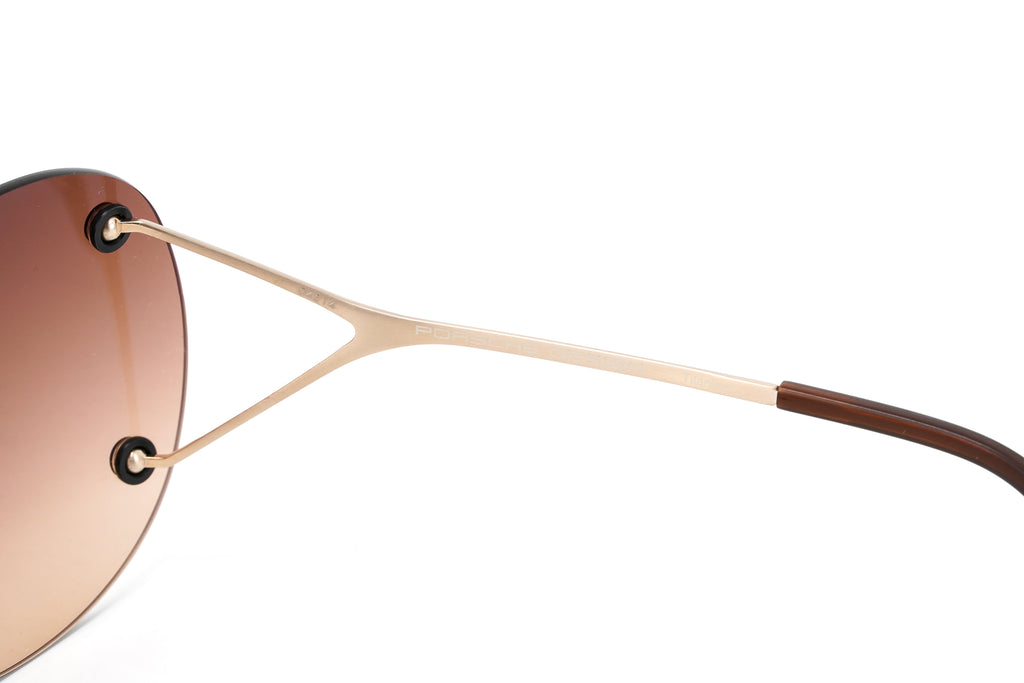 Porsche Design Ladies Butterfly Rimless Gradient Brown Titanium