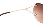 Porsche Design Ladies Butterfly Rimless Gradient Brown Titanium