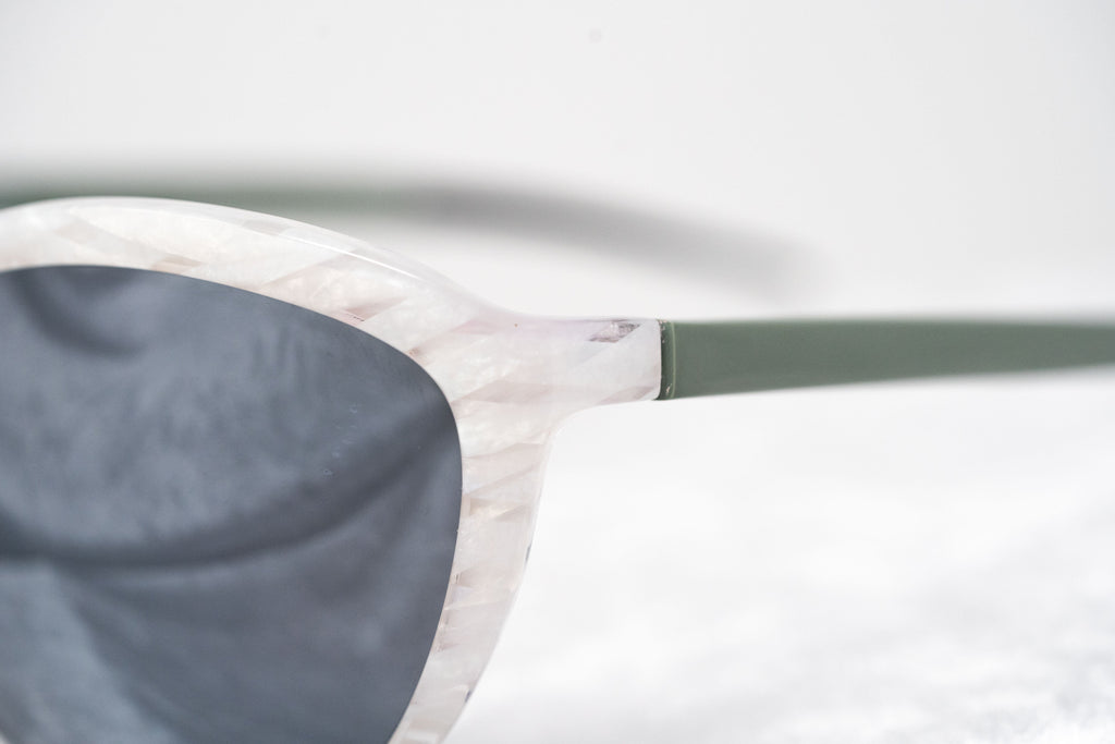 Prabal Gurung Sunglasses Oversized White and Grey