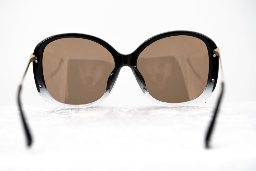 Prabal Gurung Sunglasses Oversized Black and Gold