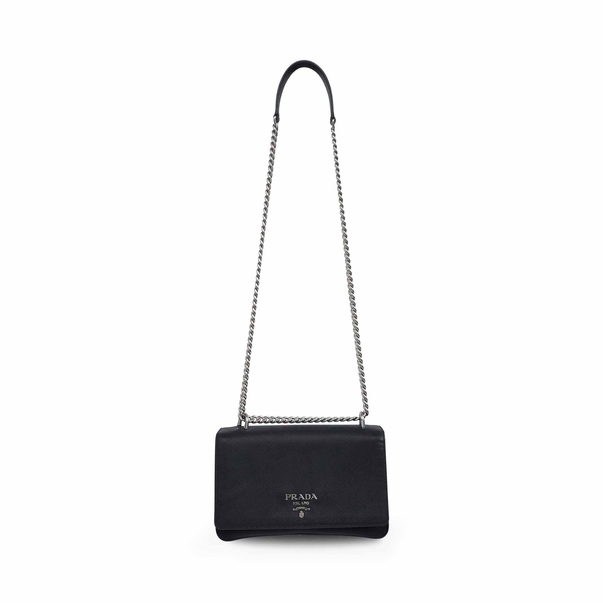 Prada Saffiano Flap Crossbody Bag