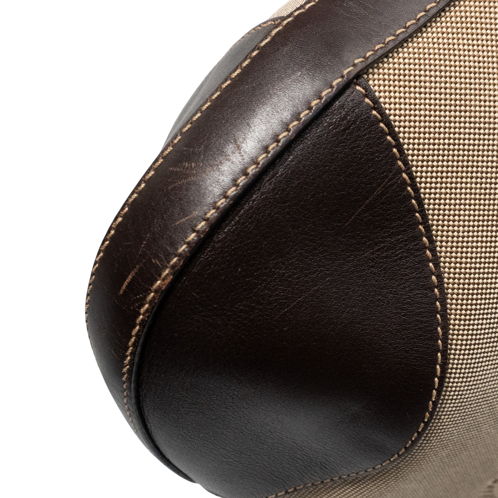 Prada 'Logo Jacquard Canapa Hobo Bag'