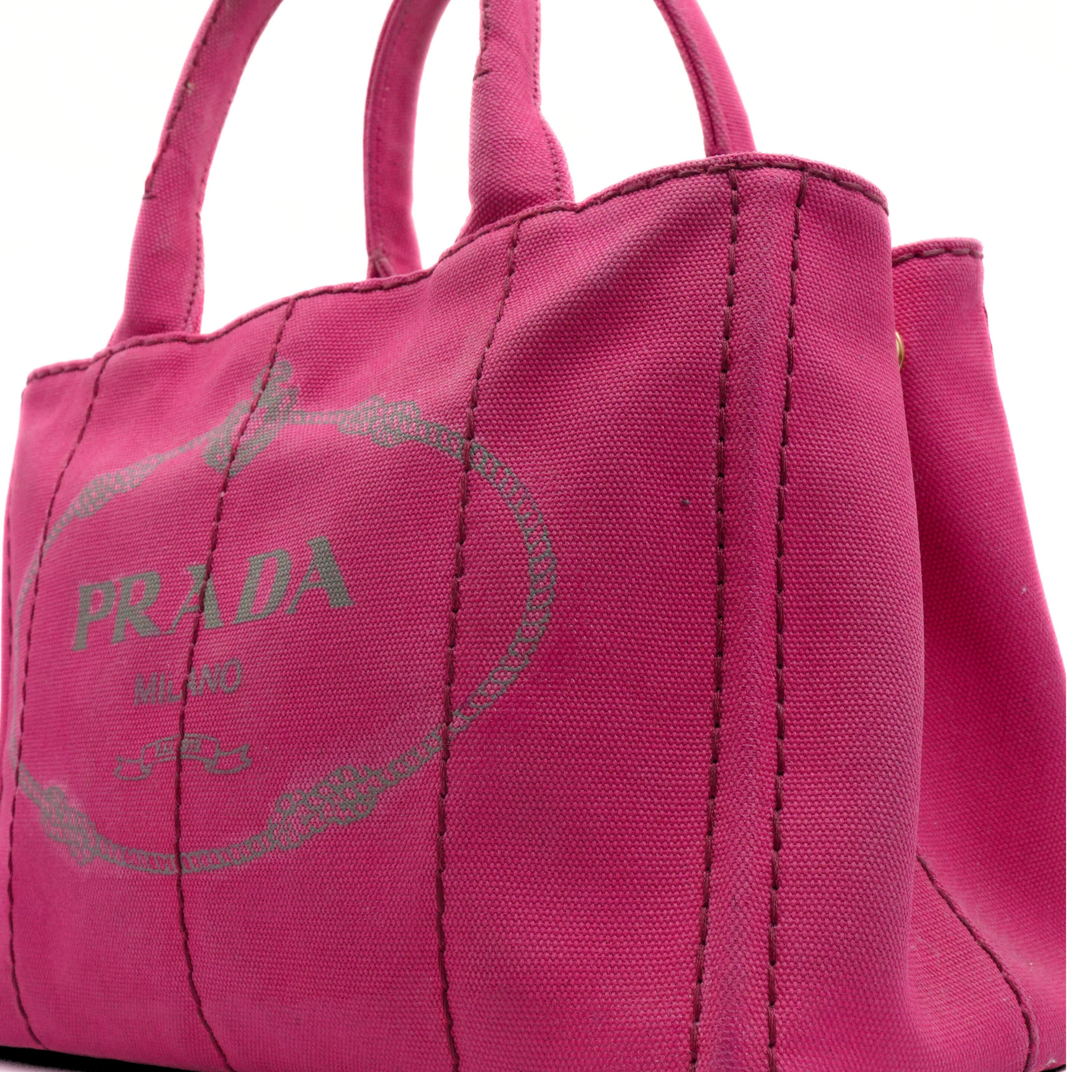 Prada 'Canapa' Small Tote Bag