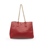 Prada Red Saffiano Tote Bag