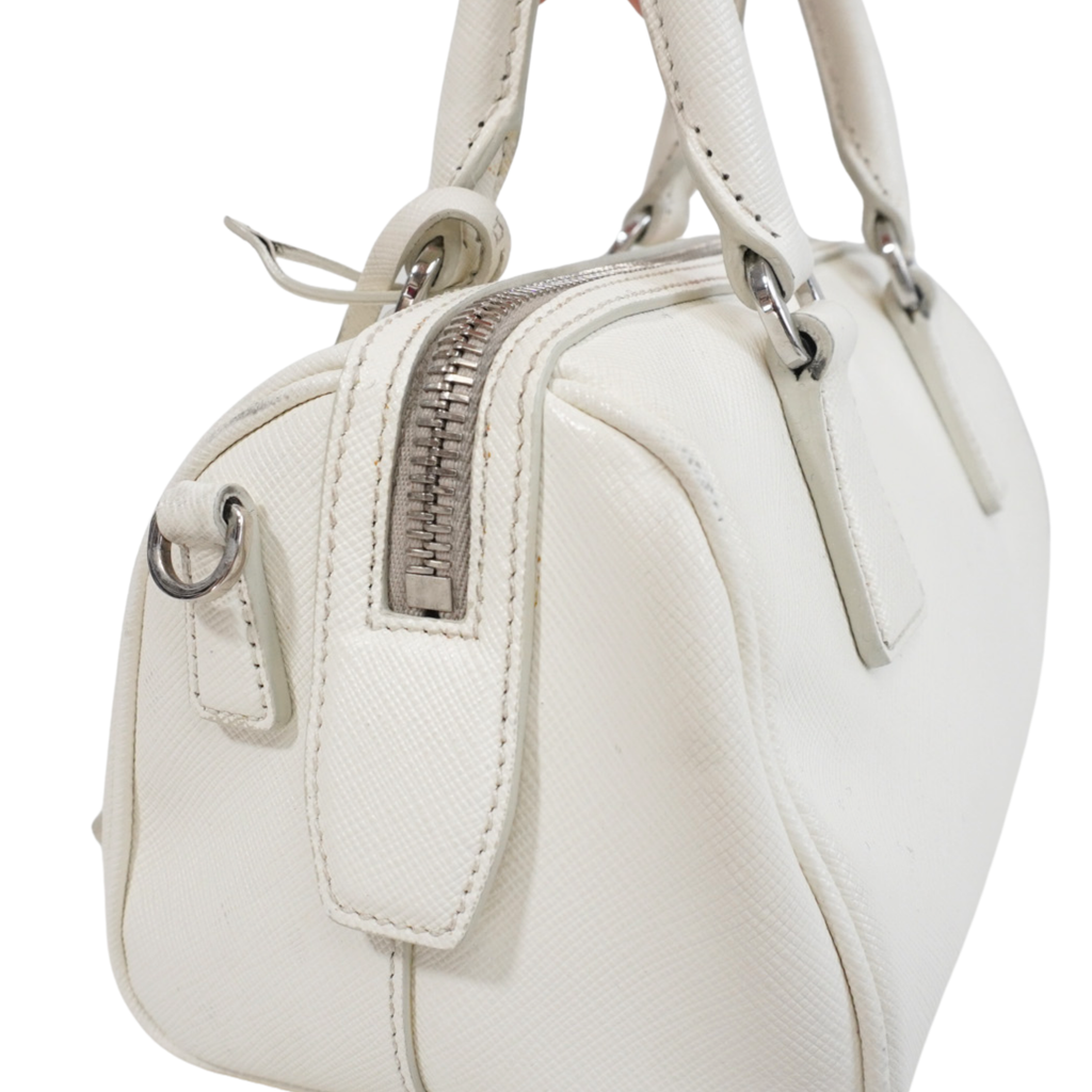Prada 'Saffiano Mini Handle' Duffle Bag