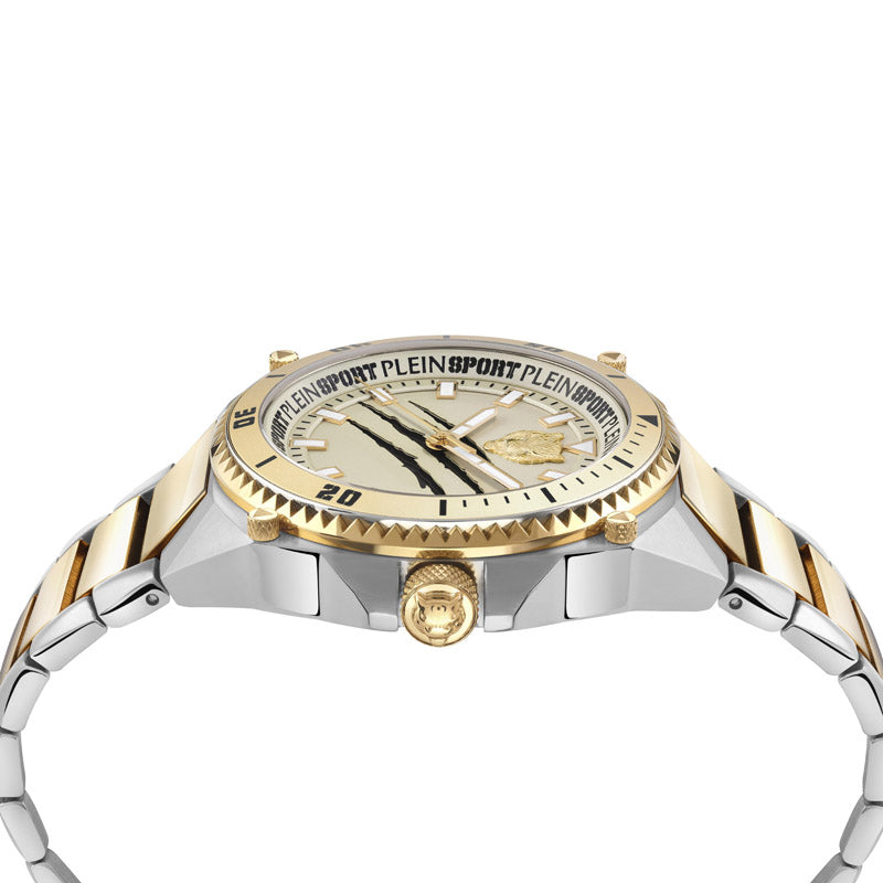 Plein Sport Thunder Force Men's  Gold Watch