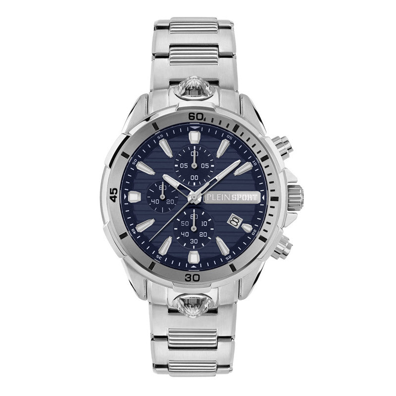 Plein Sport Impact Men's Blue Silver  Watch