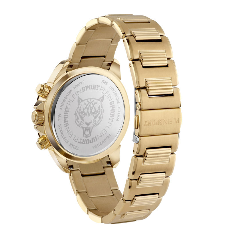 Plein Sport Impact Men's Black Gold  Watch