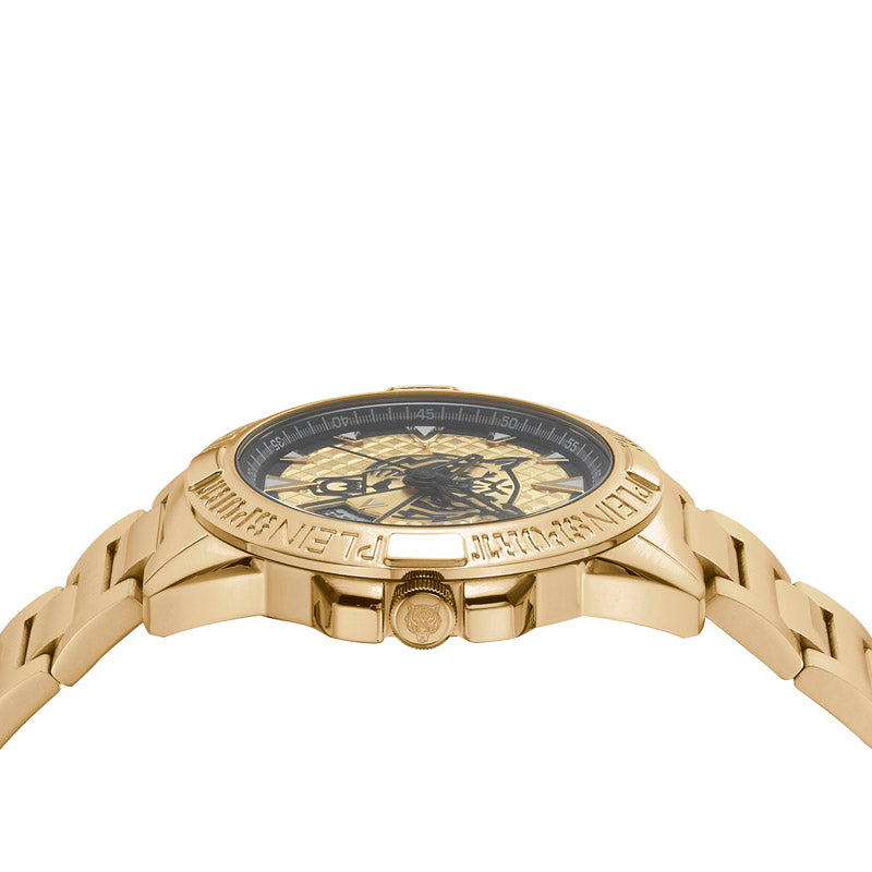Plein Sport Touchdown Men's  Gold  Watch