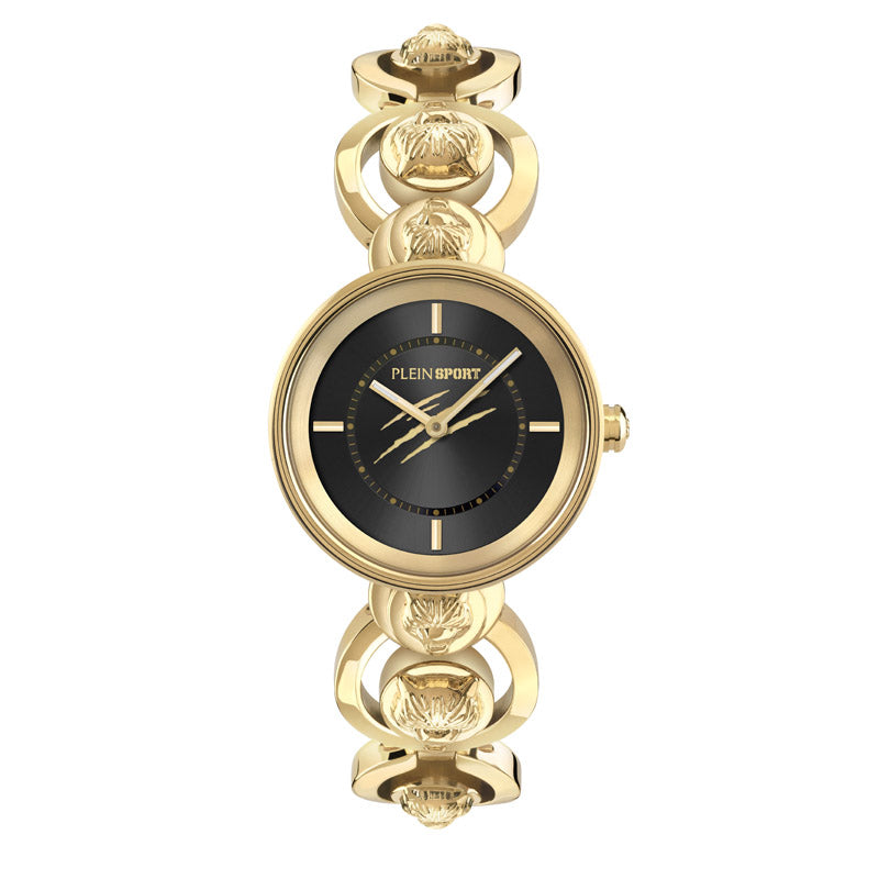Plein Sport Supernova Ladies Black Gold  Watch