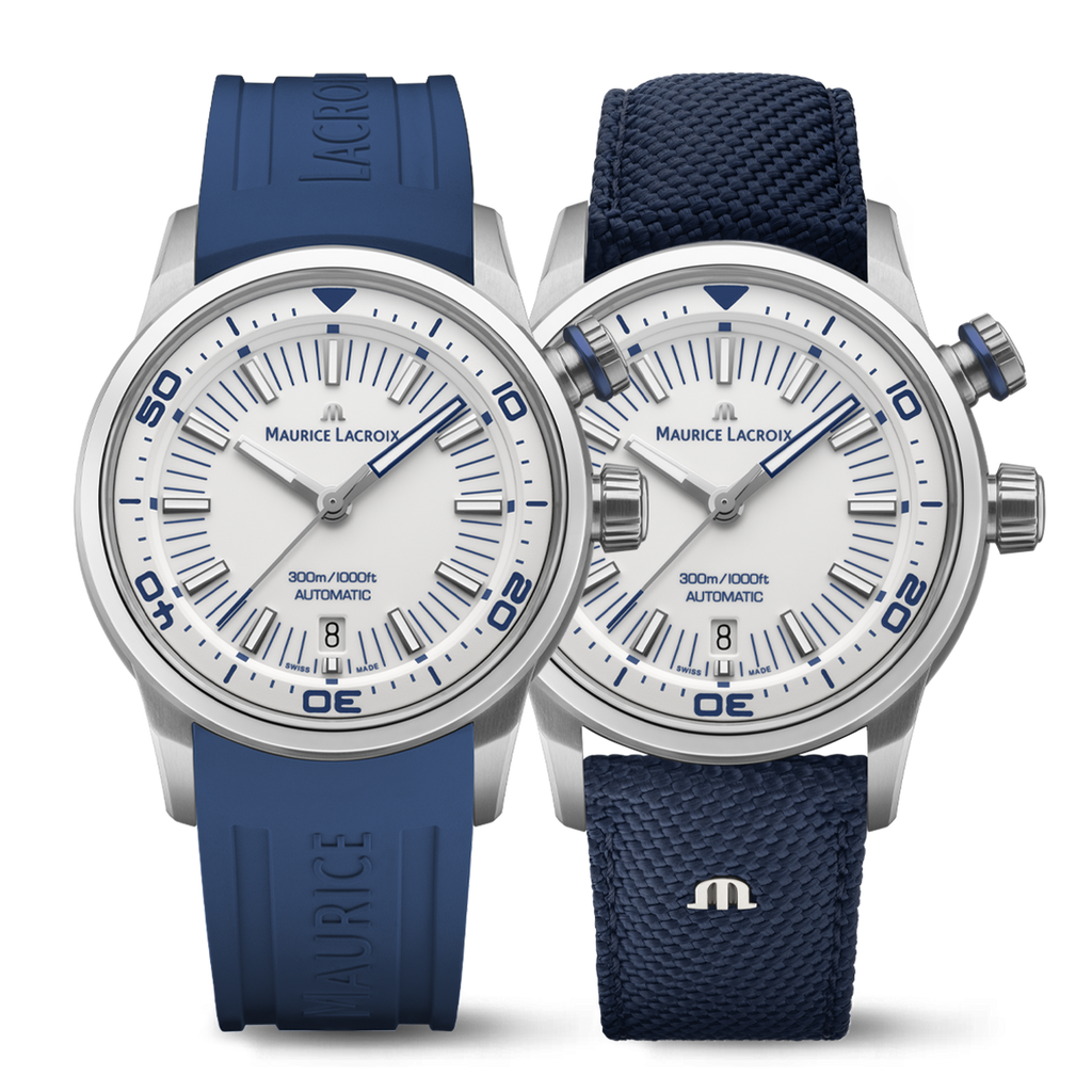 Maurice Lacroix Pontos S Diver Men's White Blue Watch