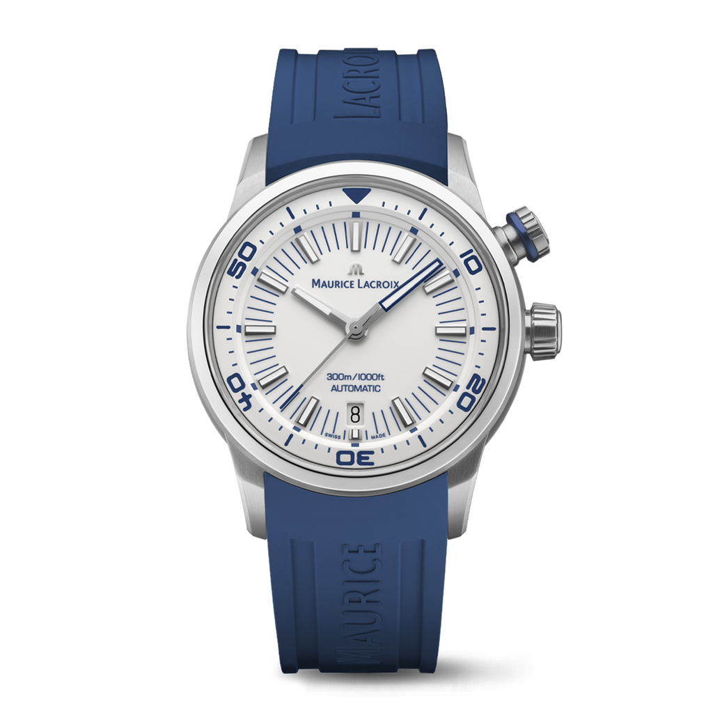 Maurice Lacroix Pontos S Diver Men's White Blue Watch