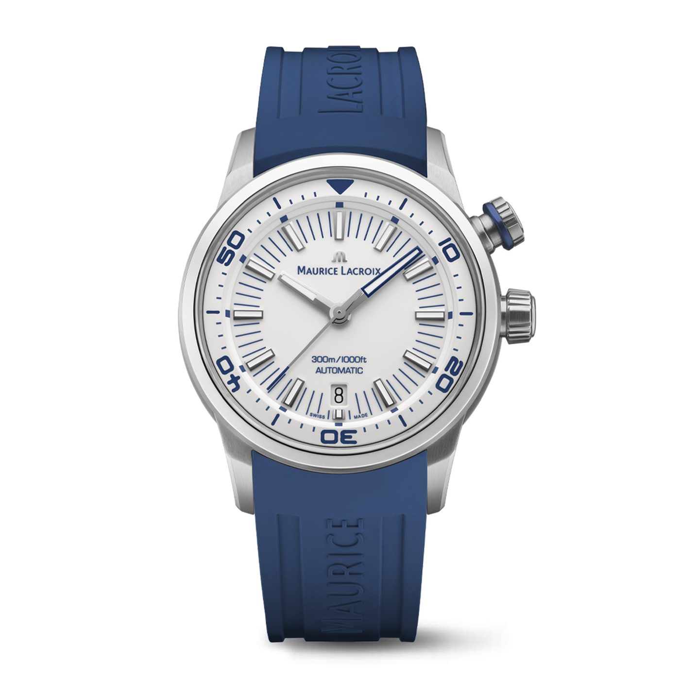 Maurice Lacroix Pontos S Diver Men's White Blue Watch