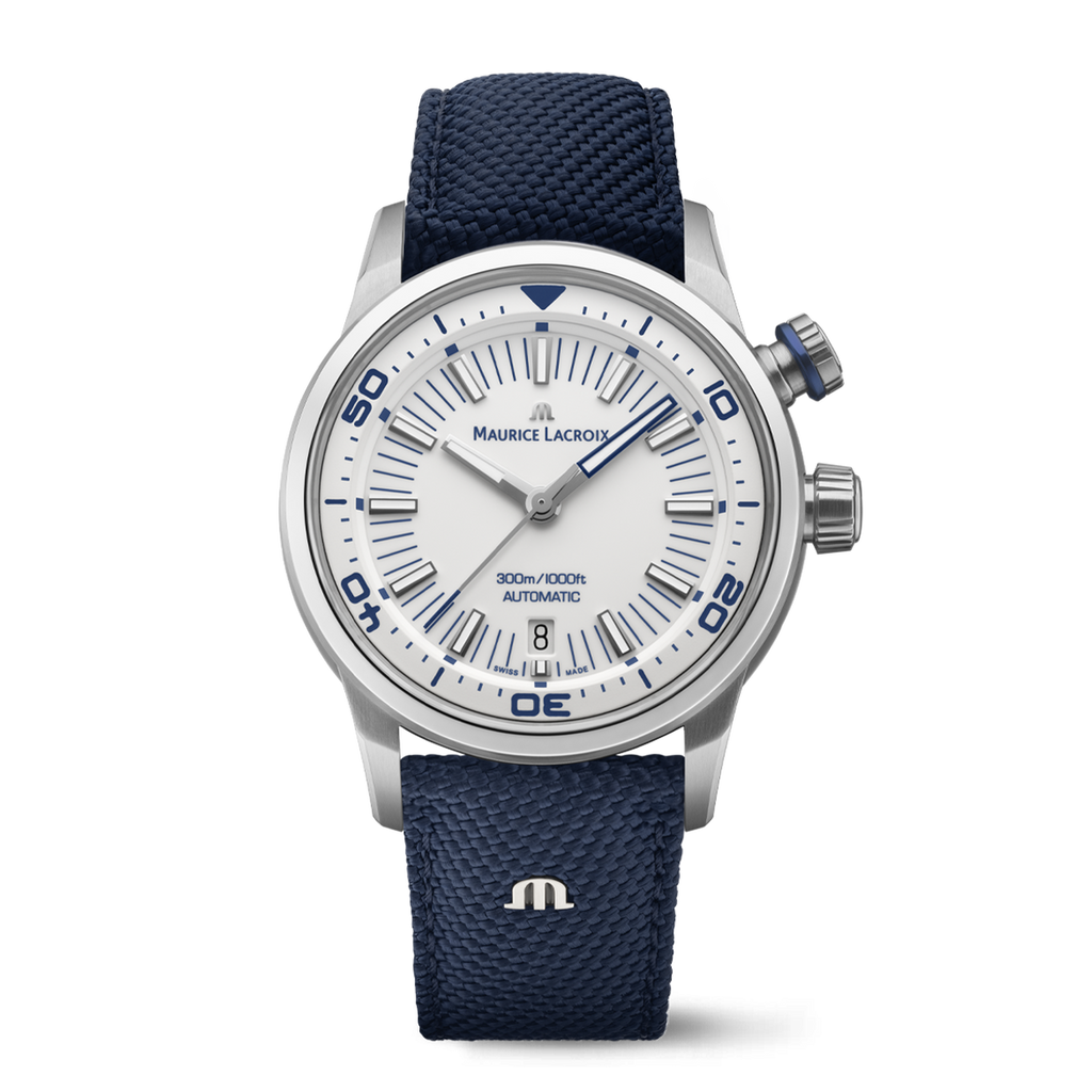 Maurice Lacroix Pontos S Diver Men's White Blue Watch