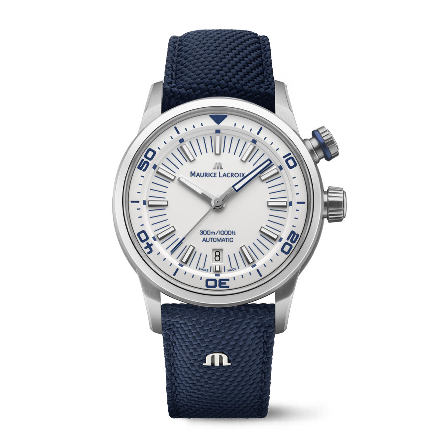 Maurice Lacroix Pontos S Diver Men's White Blue Watch