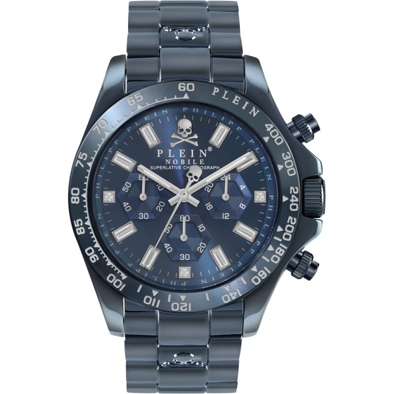 Philipp Plein Mens Watch Street Couture Nobile Blue IP